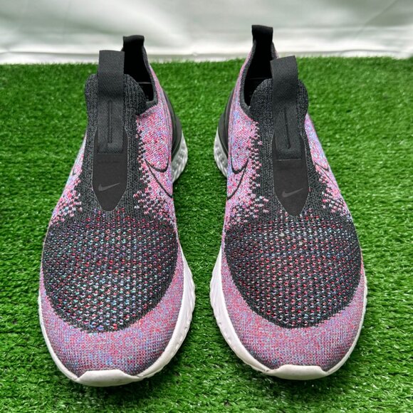 Nike Epic Phantom React Flyknit GS Multi-Color Size 6.5Y Slip On BV1370-002 - Picture 3 of 8
